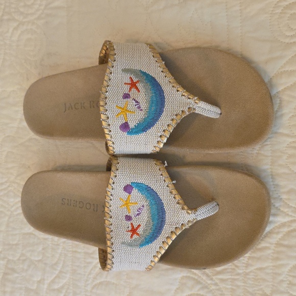 Jack Rogers Embroidered Beach Sandals - Picture 2 of 4